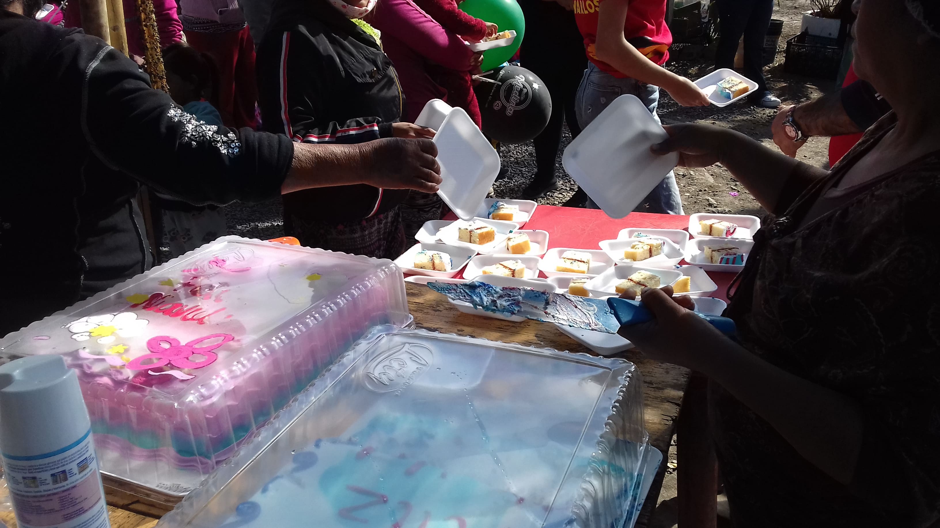 CSR sweets and piñata holiday sharing