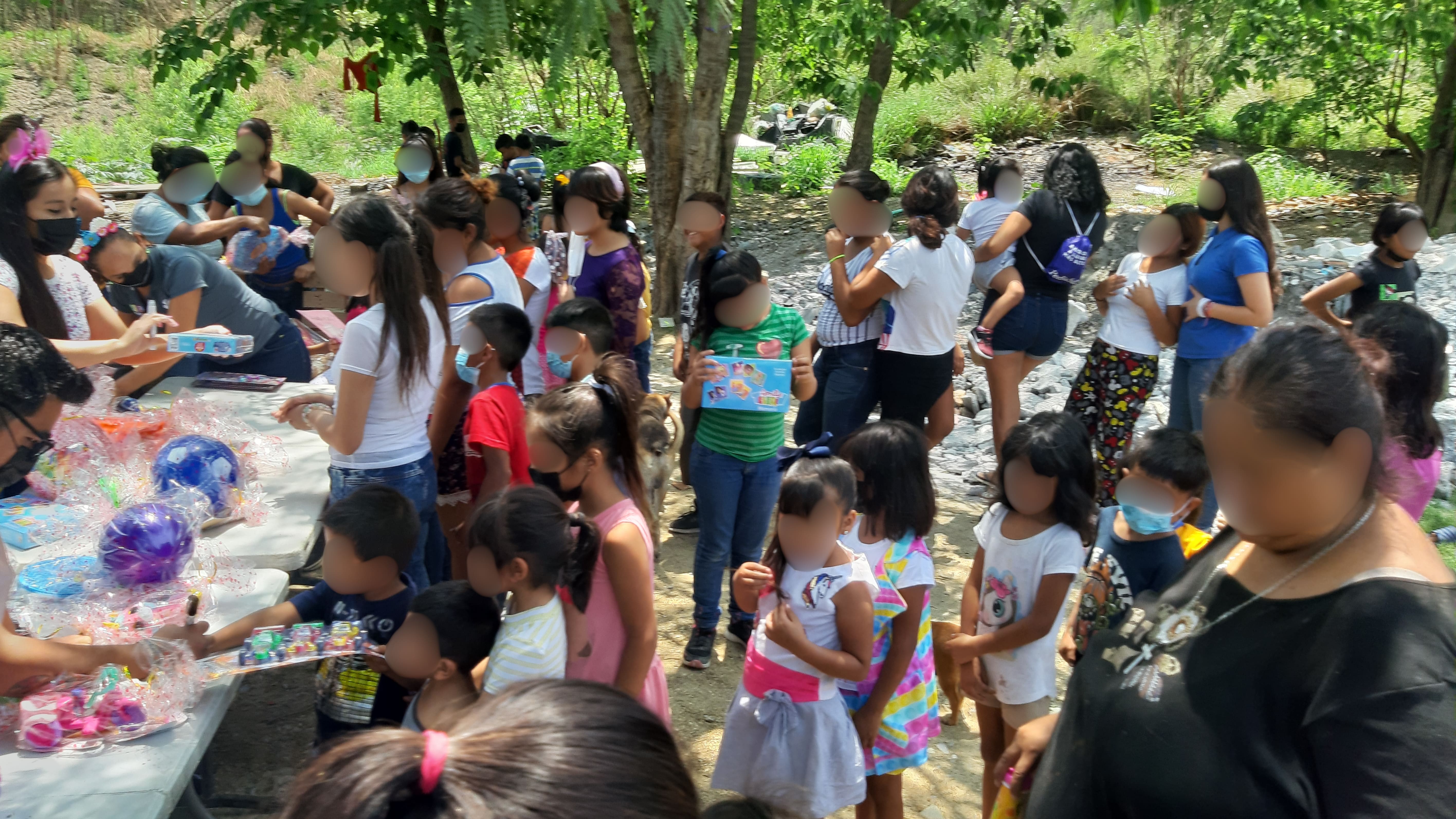 Families receiving packages