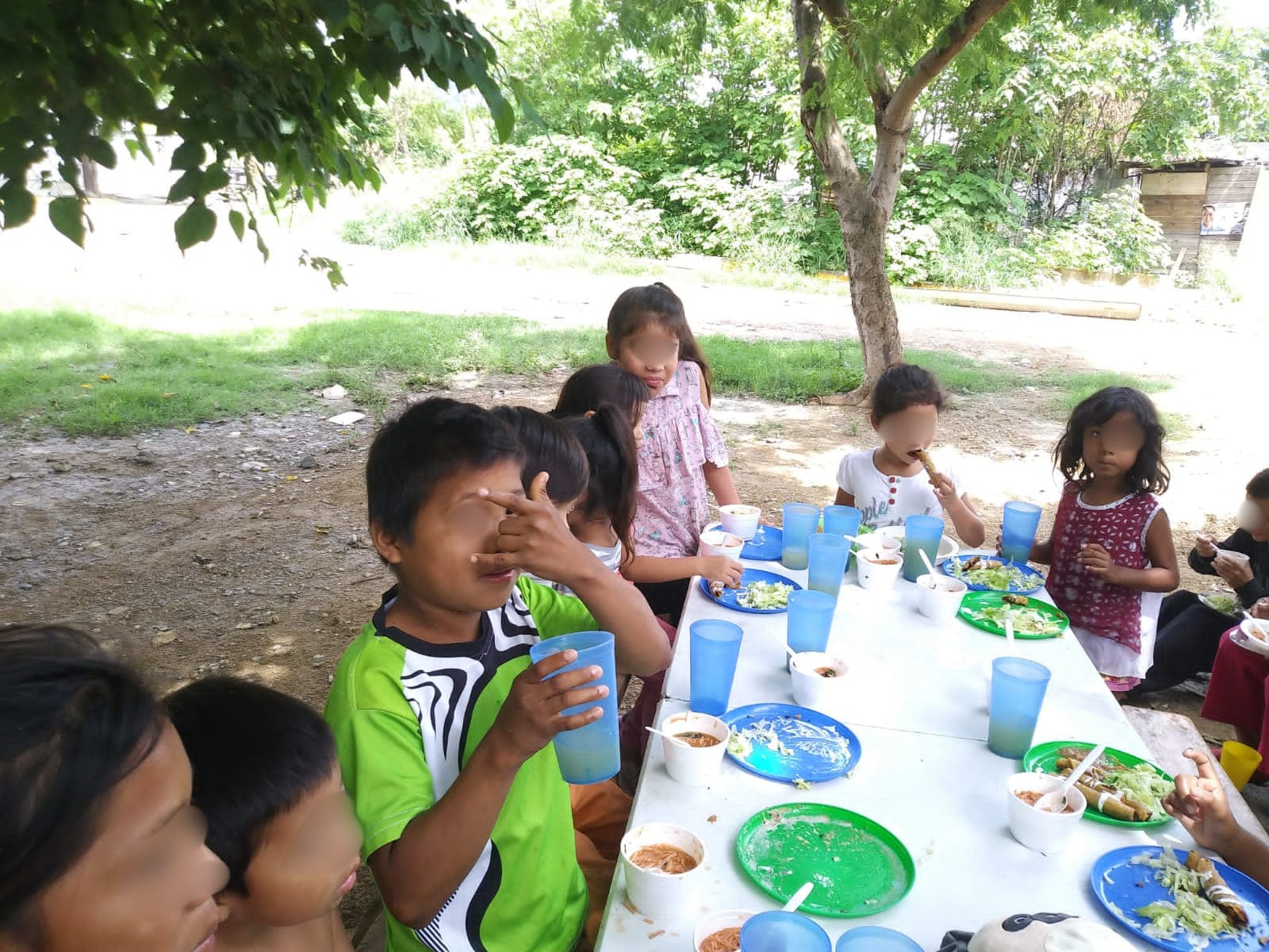 Volunteer kitchen serving daily soups