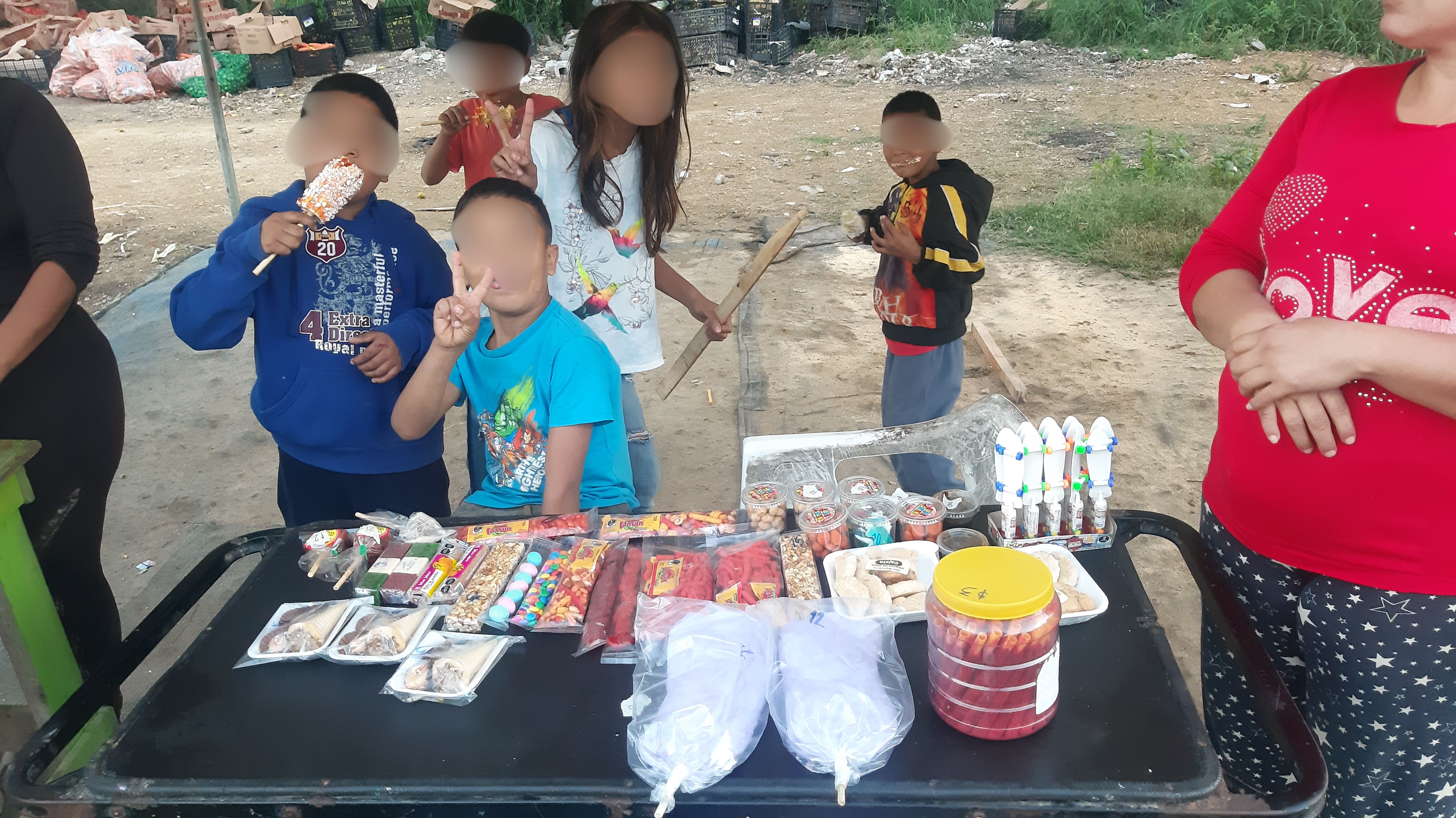 Mother working on vocational project