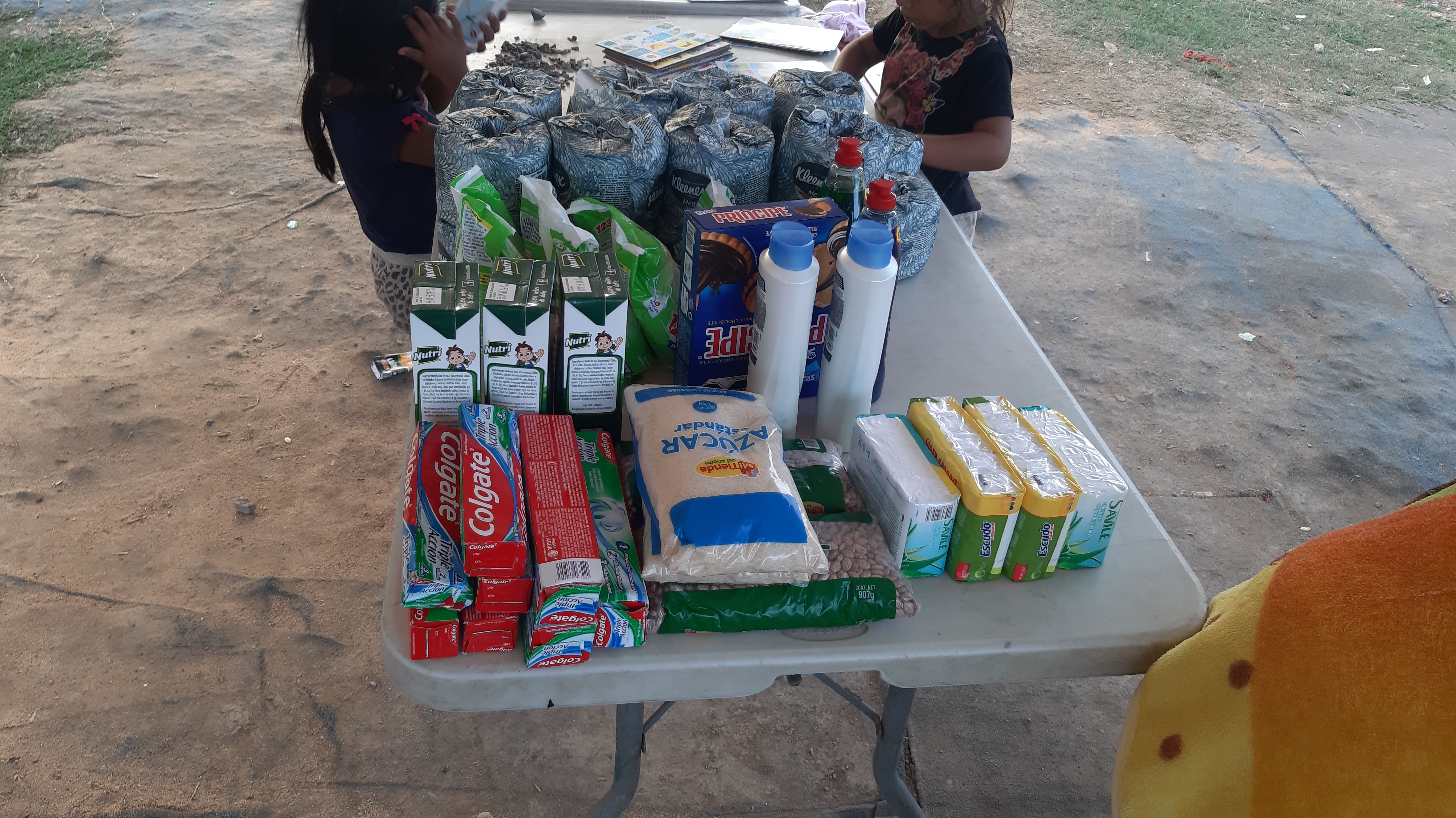 Local selling stall in mercadito